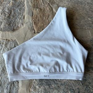 SET active one shoulder bra